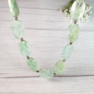 Green Crystal Gemstone Necklace