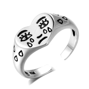 Emotions Silver Open Ring