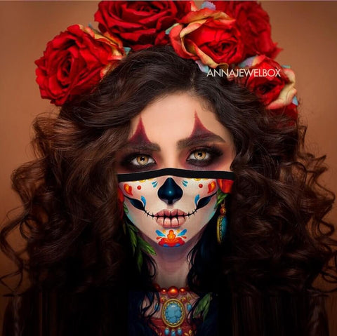 Halloween Mask Face Covering - AnnaJewelBox